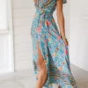 Bohemian Floral Maxi Dress