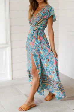 Bohemian Floral Maxi Dress