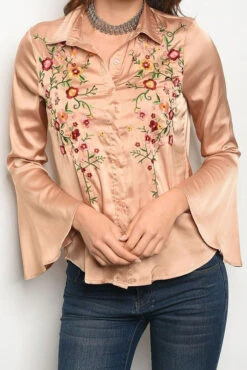 Embroidery Bell Sleeve Satin Blouse -Hippie Vibe Tribe Shop 0 d891ccdf d5c4 4109 b35a e1612b9f4656