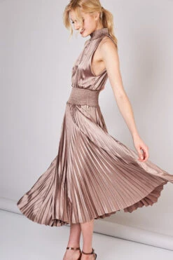 Champagne Halter Party Dress