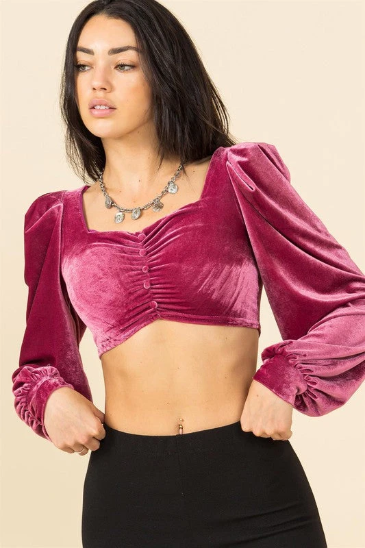 Velvet Renaissance Crop Top 1 Velvet Renaissance Crop Top
