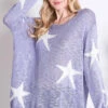 Lilac Star Sweater