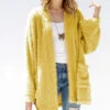 Mustard Shaggy Cardigan
