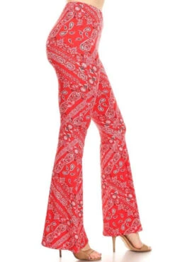 Bandana Printed Flared Leggings