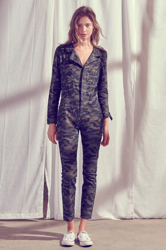 Camo Collared Jumpsuit 2 Camo Collared Jumpsuit - Image 2