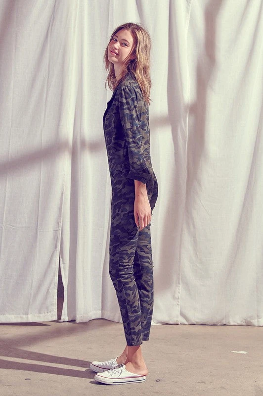 Camo Collared Jumpsuit 5 Camo Collared Jumpsuit - Image 5