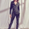 Camo Collared Jumpsuit