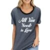 "All You Need Is Love" Grey T-Shirt