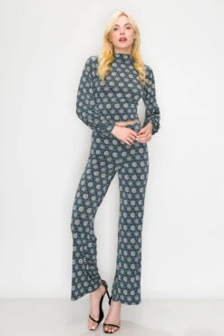 Bohemian Navy Floral Fashion Set