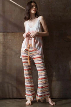 Striped Knitted Pants