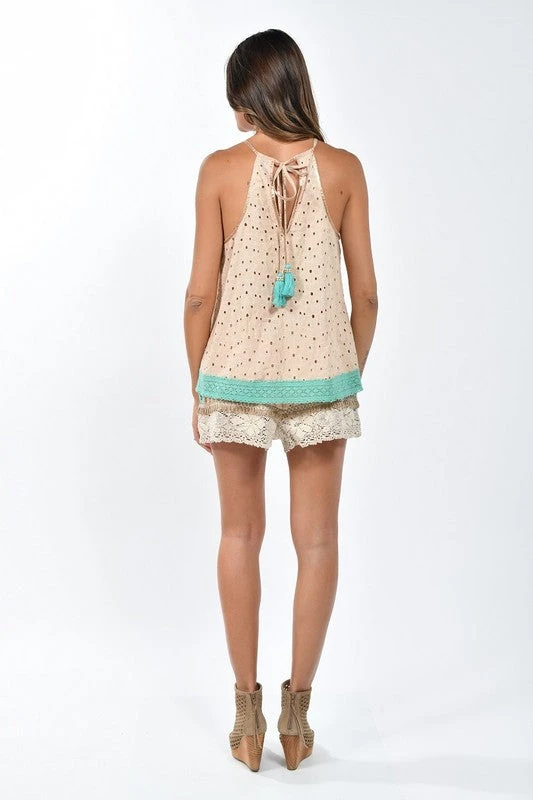 Bohemian Gypsy Girl Halter And & Shorts Set 2 Bohemian Gypsy Girl Halter And & Shorts Set - Image 2