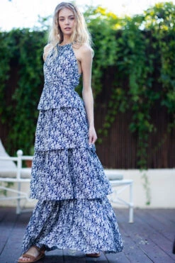 Navy Blue Tie Back Tiered Maxi Dress 9 Navy Blue Tie Back Tiered Maxi Dress -Hippie Vibe Tribe Shop 12147844 0377cbb1 b6c8 49b9 9d21 56c3144e961b