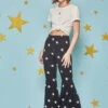 Hippie Girl Starry Bell Bottoms