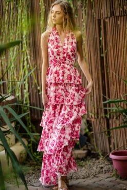 Floral Tiered Maxi Dress -Hippie Vibe Tribe Shop 12391566 d95867e4 868e 4905 b691 93119419466d