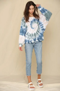 Terry French Spiral Tie-Dye Sweatshirt