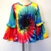 Hippie Kids Tie Dye Sunflower Top And Pants