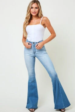 Ombre Flare Jeans
