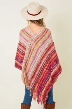 Red Fluffy Yarn Poncho -Hippie Vibe Tribe Shop 13043393 e719efff b616 4e40 9aa9 7b33c30ebaf1
