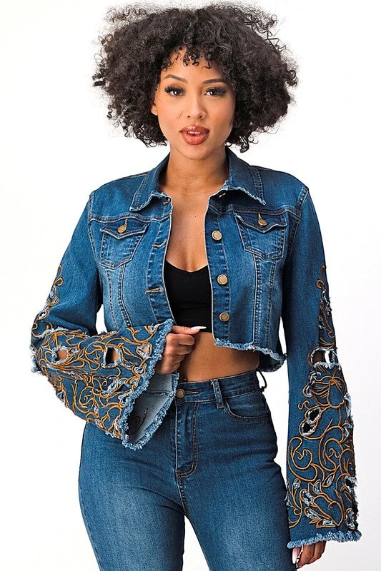 Embroidered Denim Jacket 1 Embroidered Denim Jacket