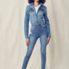 Skinny Denim Jumpsuit