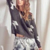 Lightning Bolt Knit Pullover