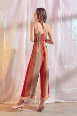 Bohemian Color Striped Ruffled Jumpsuit -Hippie Vibe Tribe Shop 13160591 2c1f07b5 1d1f 4359 a428 ab7f3adaea8f