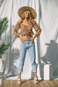 Floral Print Off-Shoulder Crop Top 8 Floral Print Off-Shoulder Crop Top -Hippie Vibe Tribe Shop 13510747 84ebeb31 181d 4b28 9bf0 9dc861885873