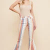 Striped Flare Hippie Jeans