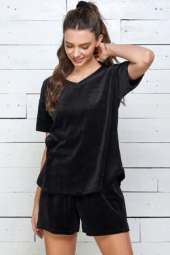 Black Velour Short & Top Set -Hippie Vibe Tribe Shop 13522015 50e2327c 3b1e 4fc1 a370 1e1c79921365
