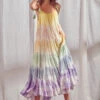 Rainbow Tie-Dye Maxi Dress