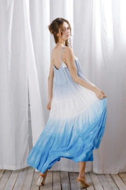 Blue Rainbow Tie-Dye Maxi Dress -Hippie Vibe Tribe Shop 14236553 63985711 ddde 4233 95bb f01b253f297f