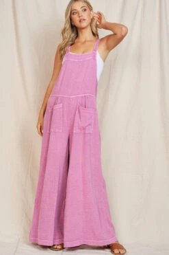 Light Pink Effortless Overalls