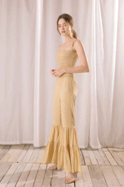 Hippie Yellow Wide Leg Floral Jumpsuit -Hippie Vibe Tribe Shop 14456256 3403d791 55d9 4529 a6d9 cfeb543daf43