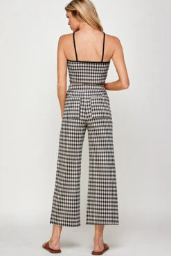 Plaid Cropped Pants And Knit Top Set. -Hippie Vibe Tribe Shop 14499640 0e347867 1d3a 4efe b4d9 f47fb367e460