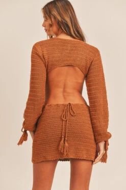 Rust Crocheted Mini Dress -Hippie Vibe Tribe Shop 14536864 e2107096 13f1 407e 8570 d8e3c2489a8a
