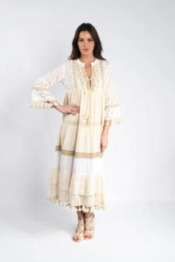 Gypsy Queen Gold Tassel Maxi