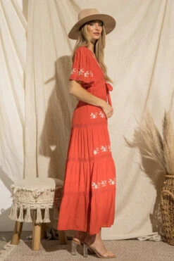 FLORAL BOHO-CHIC BURNT SIENNA Maxi Dress -Hippie Vibe Tribe Shop 14615562 dd02931a 82c6 4114 bcc3 98dbe205e15b