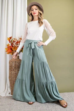 Mint Swingy Wide Leg Pant