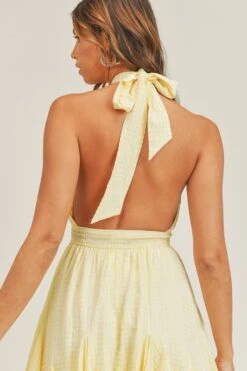 Yellow Plaid Halter Cut-Out Midi Dress -Hippie Vibe Tribe Shop 14690853 ec415bf7 0b57 40c2 9ce0 2d67c596f04b