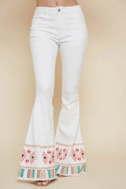 White Embroidered Hippie Girl Flare Jeans -Hippie Vibe Tribe Shop 14718784 1e843ad0 8e12 4fef 8907 9a95f0b240a5