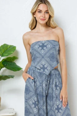 Bandeau Smocked Crop Top And Palazzo Pant Set -Hippie Vibe Tribe Shop 14740053 09b540d6 3b3d 4e0b b6c6 f23886f9b801