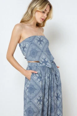 Bandeau Smocked Crop Top And Palazzo Pant Set -Hippie Vibe Tribe Shop 14740053 ff2139fe d795 4c8a 9b69 c290ec9ad7c5