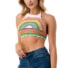 BoHo Rainbow Crochet Halter