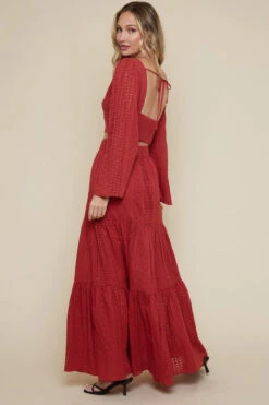 Terracotta Bell Sleeves Top And Skirt Set -Hippie Vibe Tribe Shop 14907107 6a72950a a5f2 461c 8184 861dc717c465