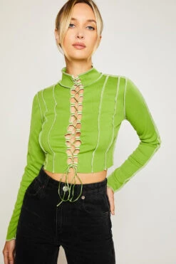 Green Lace-Up Stitch Top -Hippie Vibe Tribe Shop 14934235 a8b5a7ae a066 40ef 9a74 364df76ffb34 1