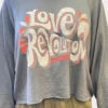 CROP SWEATSHIRT "LOVE REVOLUTION"