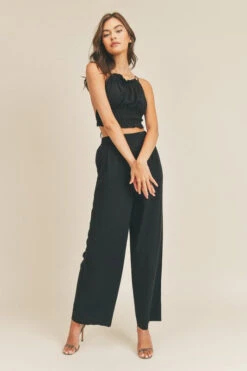 Black Halter Neck Top With Matching Pants -Hippie Vibe Tribe Shop 15003248 1 1386cbeb 32f7 4e2a a88b 357fd3338308