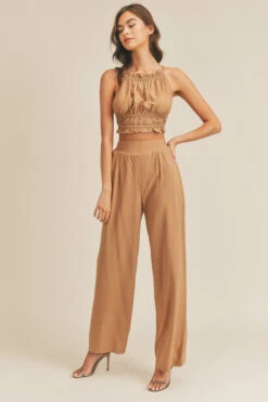 Mocha Halter Neck Top With Matching Pants -Hippie Vibe Tribe Shop 15003248 0d0d74e6 ce5f 44a3 be93 0eacfc23cd3f 1