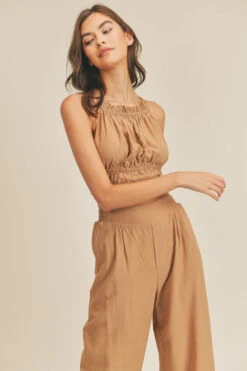 Mocha Halter Neck Top With Matching Pants -Hippie Vibe Tribe Shop 15003248 607c0fe5 f023 4780 89e1 2d218e6bc1cb 1