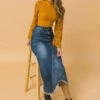 Mustard Crocheted Sweater